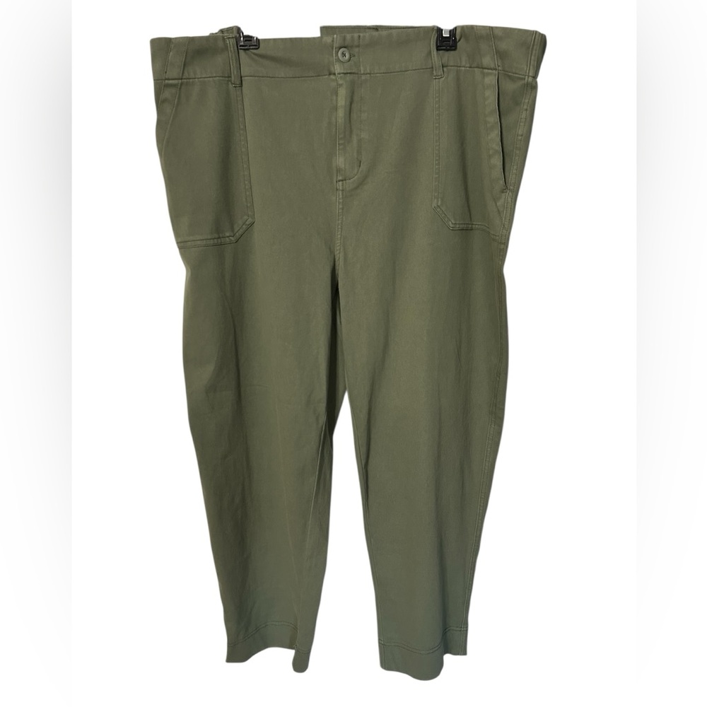 32 Degrees Cool NWT Elastic Waist Olive Green Ankle Pants Size XXL - Picture 2 of 3